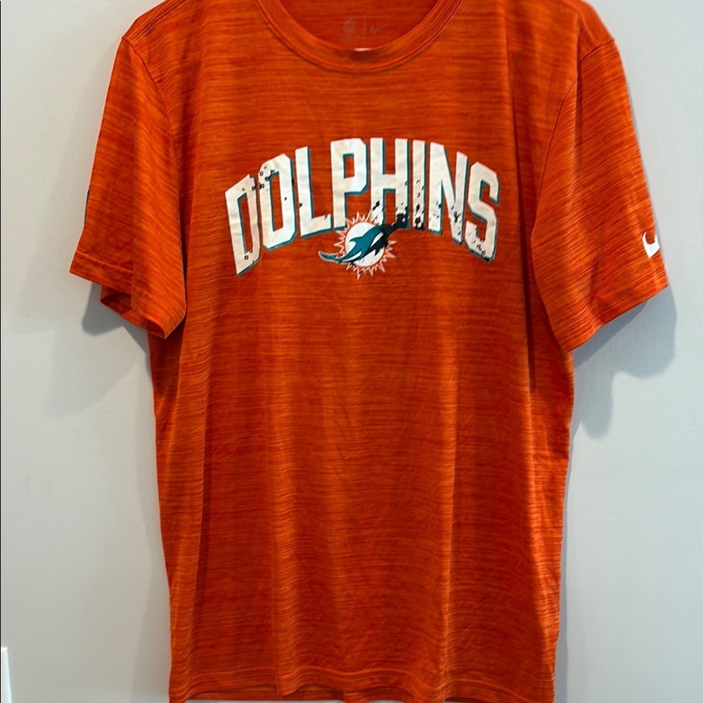 Nike Orange Dolphins Short Sleeve Tee